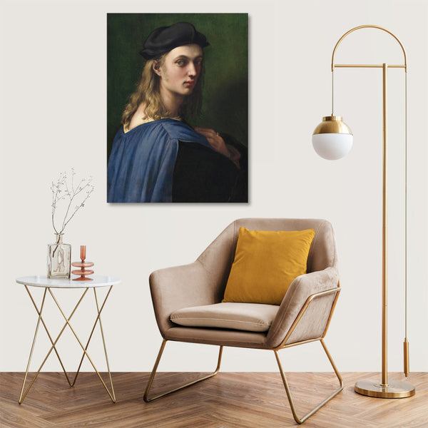 Quadro Stampa su Tela con Telaio in Legno Raffaello Sanzio - Bindo Altoviti
