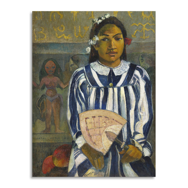 Quadro Stampa su Tela con Telaio in Legno Paul Gauguin - Tehamana Has Many Parents or The Ancestors of Tehamana
