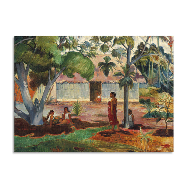 Quadro Stampa su Tela con Telaio in Legno Paul Gauguin - The Large Tree