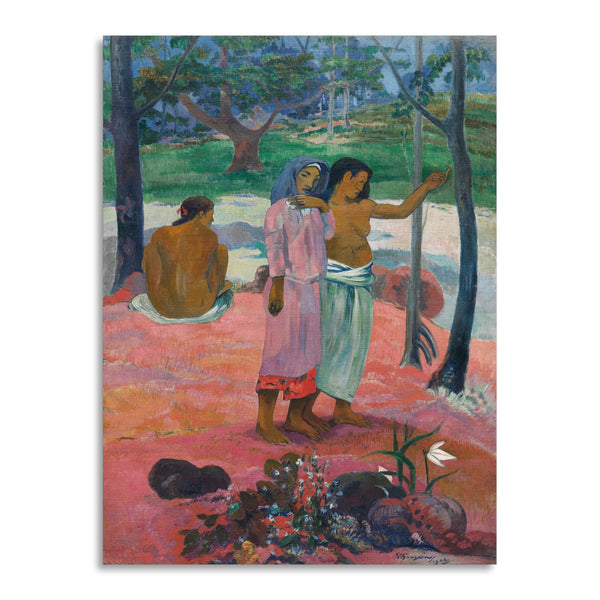 Quadro Stampa su Tela con Telaio in Legno Paul Gauguin - The Call