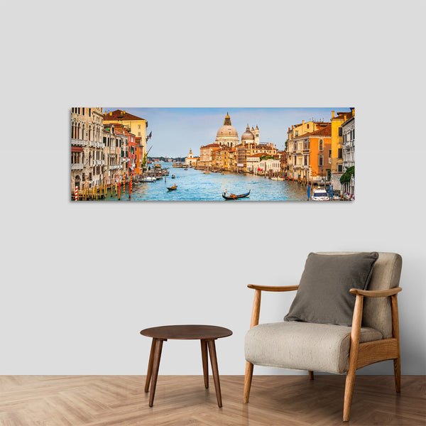 Quadro Stampa su Tela con Telaio in Legno paesaggio venezia