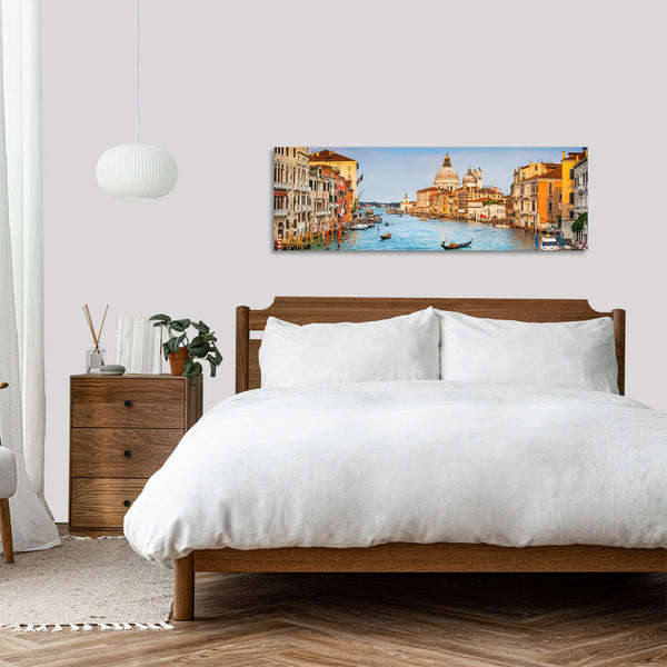 Quadro Stampa su Tela con Telaio in Legno paesaggio venezia