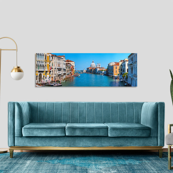 Quadro Stampa su Tela con Telaio in Legno paesaggio venezia