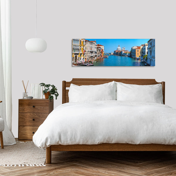 Quadro Stampa su Tela con Telaio in Legno paesaggio venezia