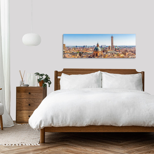 Quadro Stampa su Tela con Telaio in Legno paesaggio bologna