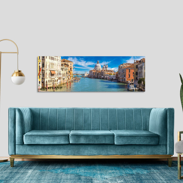 Quadro Stampa su Tela con Telaio in Legno paesaggio venezia
