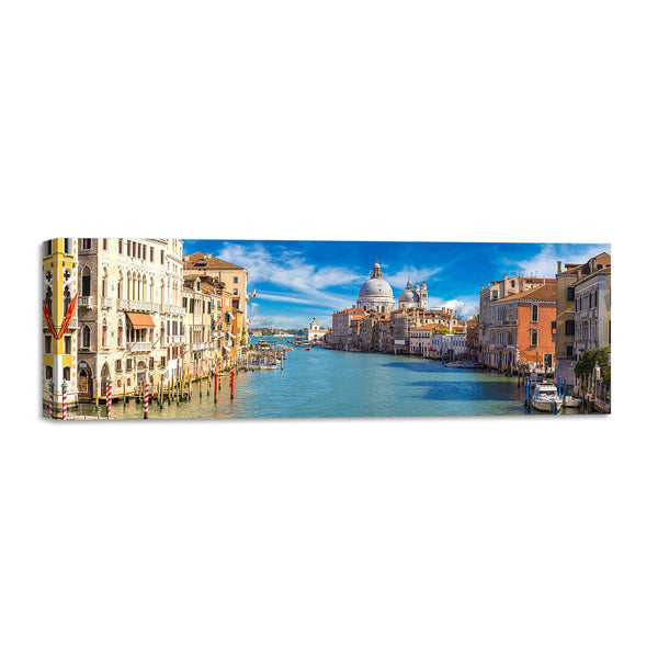 Quadro Stampa su Tela con Telaio in Legno paesaggio venezia