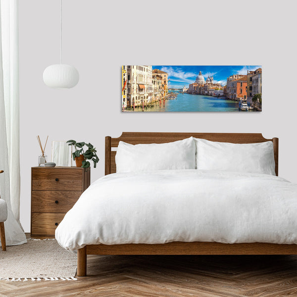 Quadro Stampa su Tela con Telaio in Legno paesaggio venezia