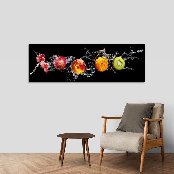 Quadro Stampa su Tela con Telaio in Legno cucina frutta