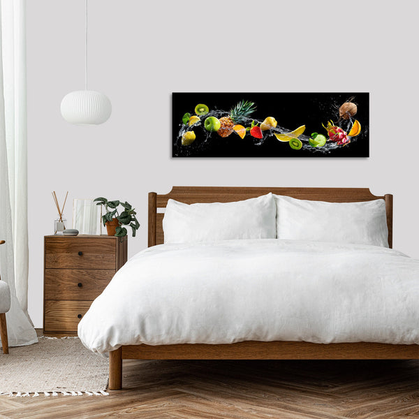 Quadro Stampa su Tela con Telaio in Legno cucina frutta