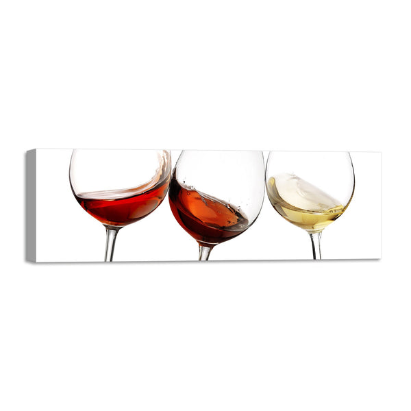 Quadro Stampa su Tela con Telaio in Legno cucina vino