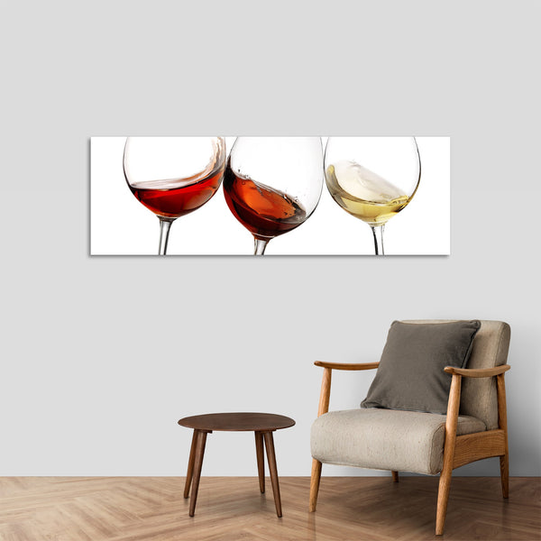 Quadro Stampa su Tela con Telaio in Legno cucina vino