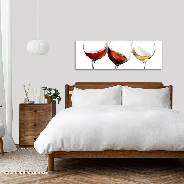 Quadro Stampa su Tela con Telaio in Legno cucina vino