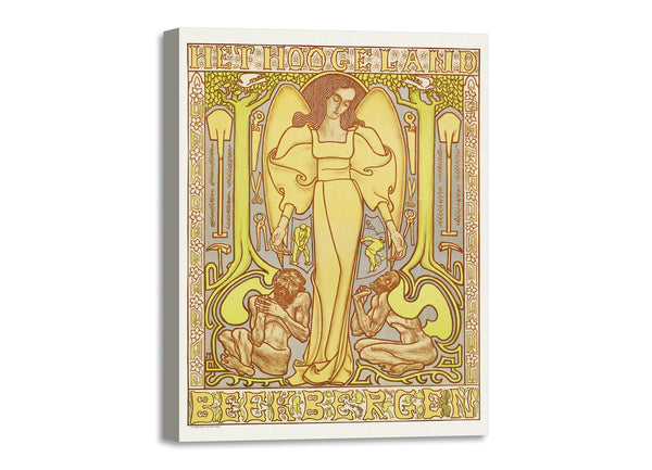 Quadro Stampa su Tela con Telaio in Legno Jan Toorop - The Hoogeland, Beekbergen