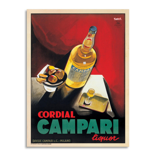 Quadro Stampa su Tela con Telaio in Legno Marcello Nizzoli - Cordial Campar