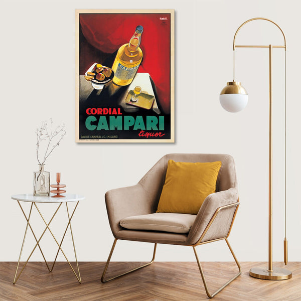 Quadro Stampa su Tela con Telaio in Legno Marcello Nizzoli - Cordial Campar