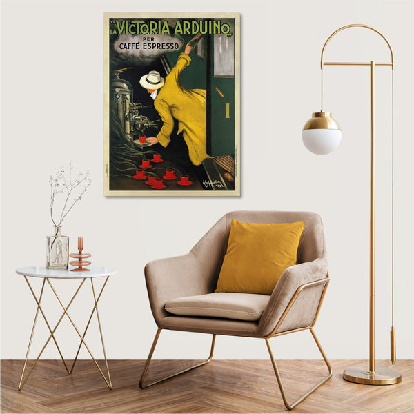 Quadro Stampa su Tela con Telaio in Legno  Leonetto Cappiello - Victoria Arduino