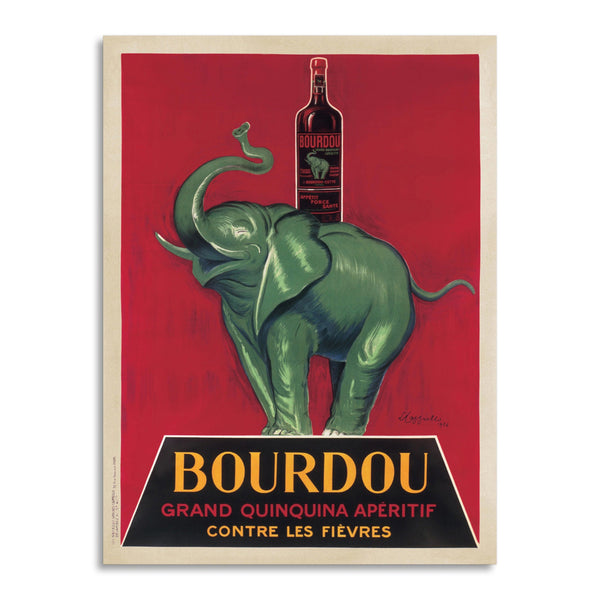 Quadro Stampa su Tela con Telaio in Legno Leonetto Cappiello - Bourdou