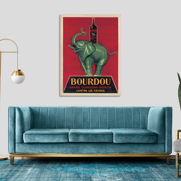 Quadro Stampa su Tela con Telaio in Legno Leonetto Cappiello - Bourdou