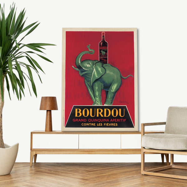 Quadro Stampa su Tela con Telaio in Legno Leonetto Cappiello - Bourdou