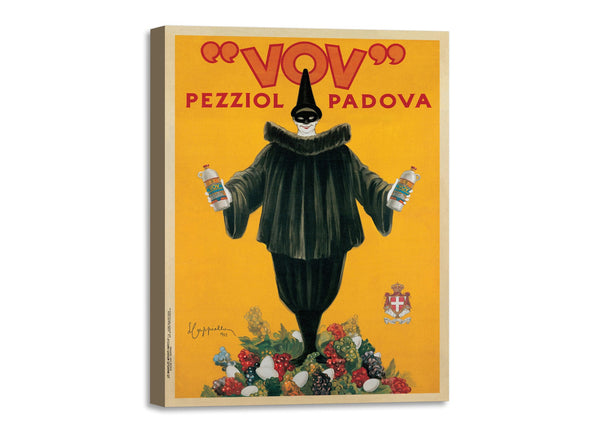 Quadro Stampa su Tela con Telaio in Legno Leonetto Cappiello - Vov