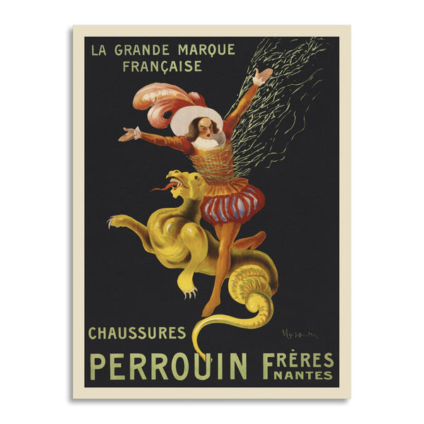 Quadro Stampa su Tela con Telaio in Legno Leonetto Cappiello - Perrouin