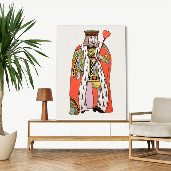 Quadro Stampa su Tela con Telaio in Legno William Penhallow Henderson - King of Hearts