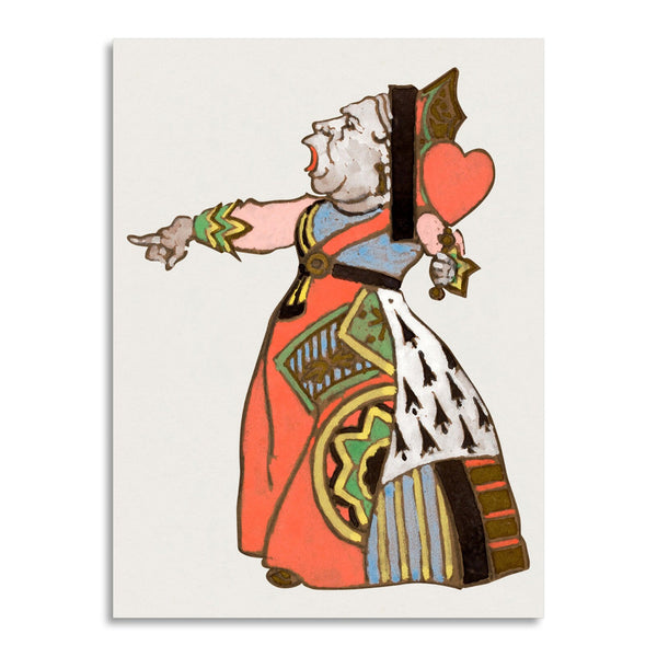 Quadro Stampa su Tela con Telaio in Legno William Penhallow Henderson - Queen of Hearts