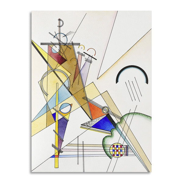 Quadro Stampa su Tela con Telaio in Legno Wassily Kandinsky - Gewebe
