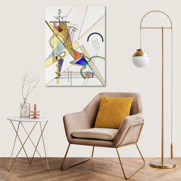 Quadro Stampa su Tela con Telaio in Legno Wassily Kandinsky - Gewebe