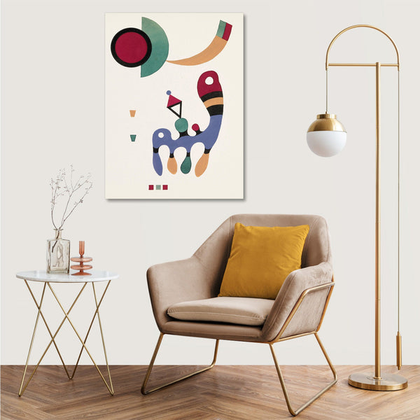Quadro Stampa su Tela con Telaio in Legno Wassily Kandinsky - 11 tableux et 7 poèmes