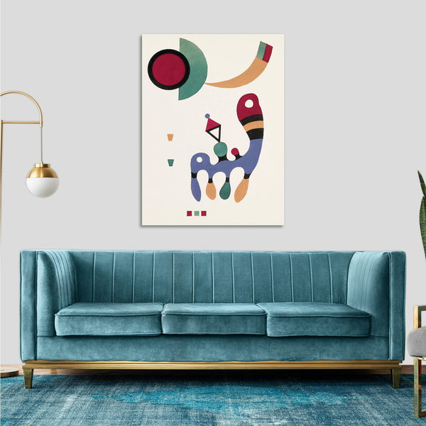 Quadro Stampa su Tela con Telaio in Legno Wassily Kandinsky - 11 tableux et 7 poèmes