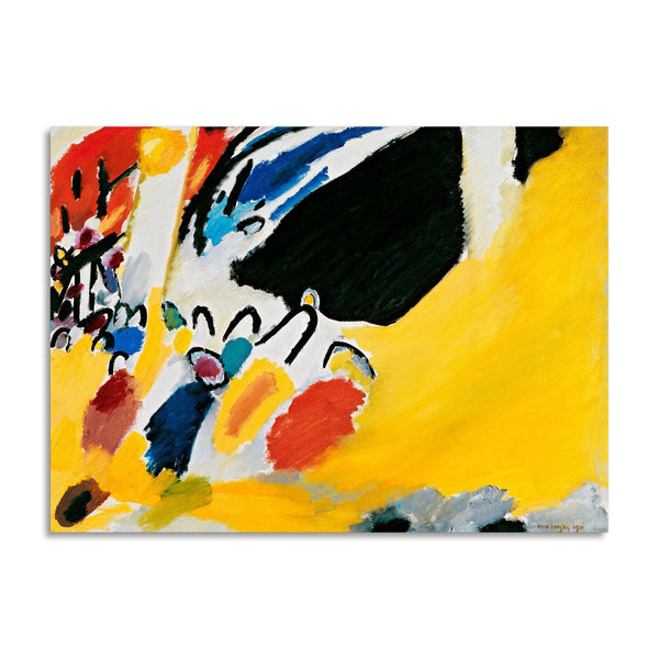 Quadro Stampa su Tela con Telaio in Legno Wassily Kandinsky - Impression III