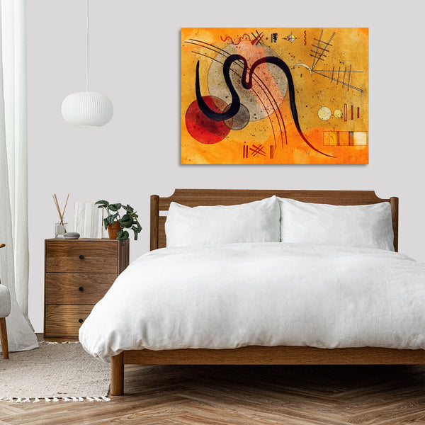 Quadro Stampa su Tela con Telaio in Legno Wassily Kandinsky - Launelinie