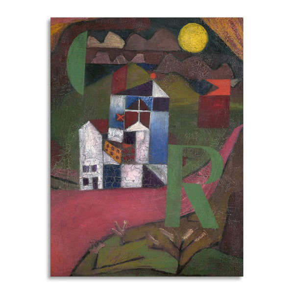 Quadro Stampa su Tela con Telaio in Legno Paul Klee - Villa R