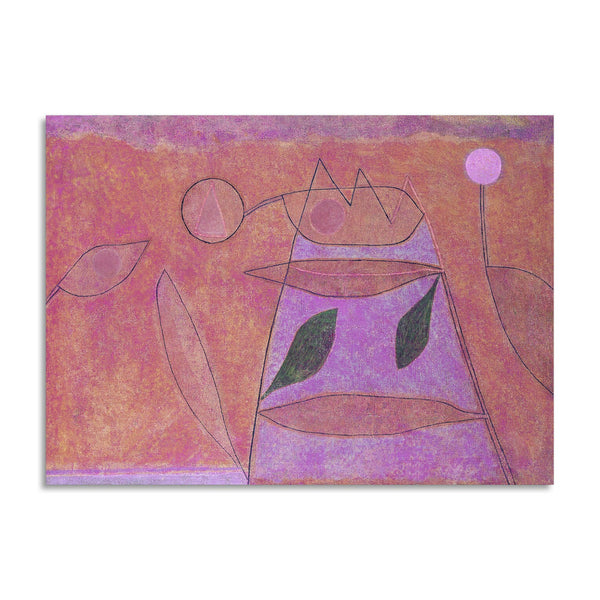 Quadro Stampa su Tela con Telaio in Legno Paul Klee - Untitled
