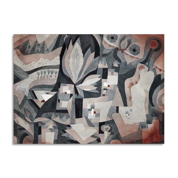 Quadro Stampa su Tela con Telaio in Legno Paul Klee - Dry cooler garden