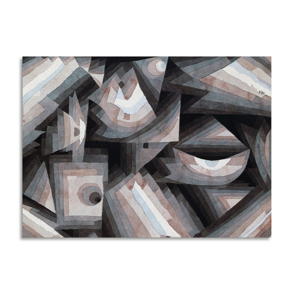 Quadro Stampa su Tela con Telaio in Legno Paul Klee - Crystal gradation