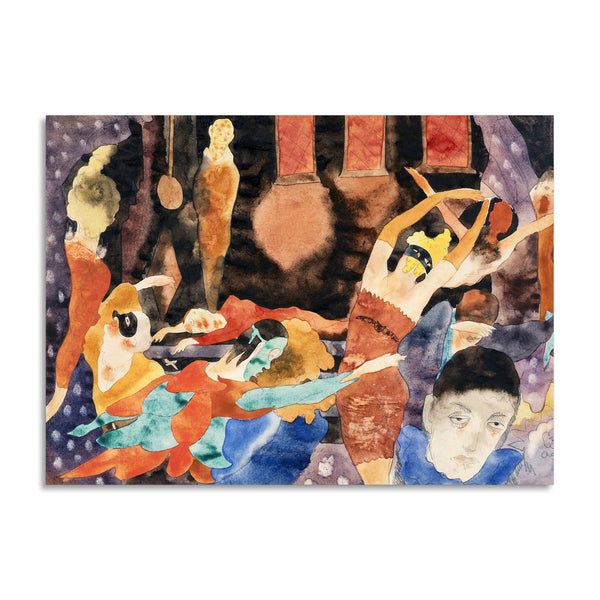 Quadro Stampa su Tela con Telaio in Legno Charles Demuth - The Masque of the Red Death