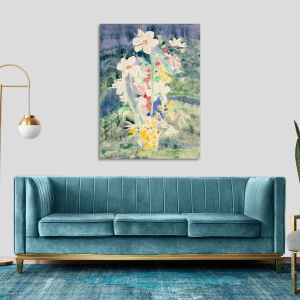 Quadro Stampa su Tela con Telaio in Legno Charles Demuth - Narcissi