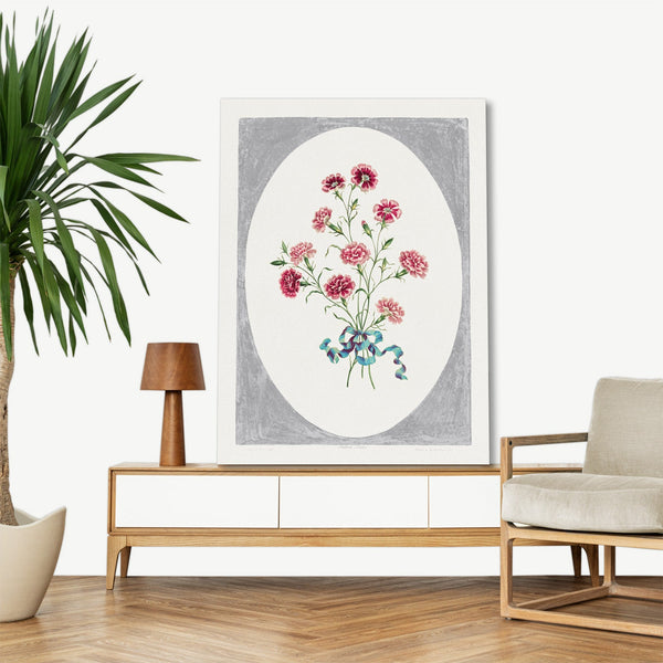 Quadro Stampa su Tela con Telaio in Legno John Edwards - India Pinks