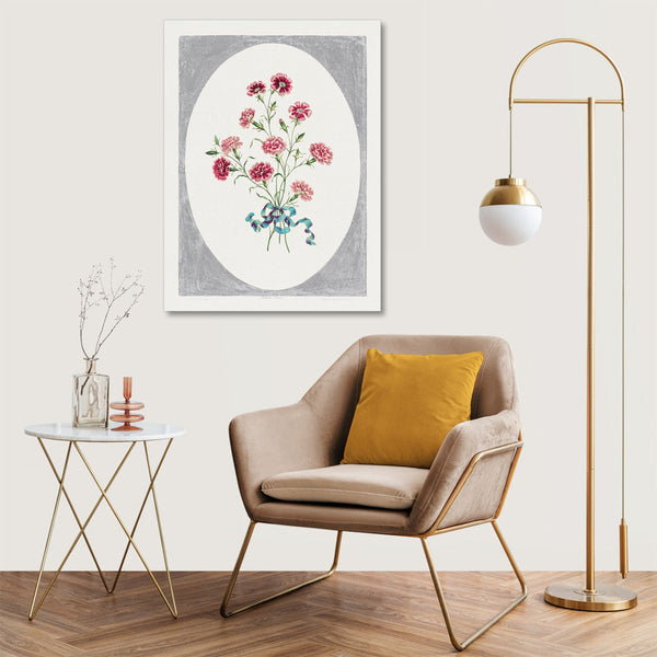 Quadro Stampa su Tela con Telaio in Legno John Edwards - India Pinks