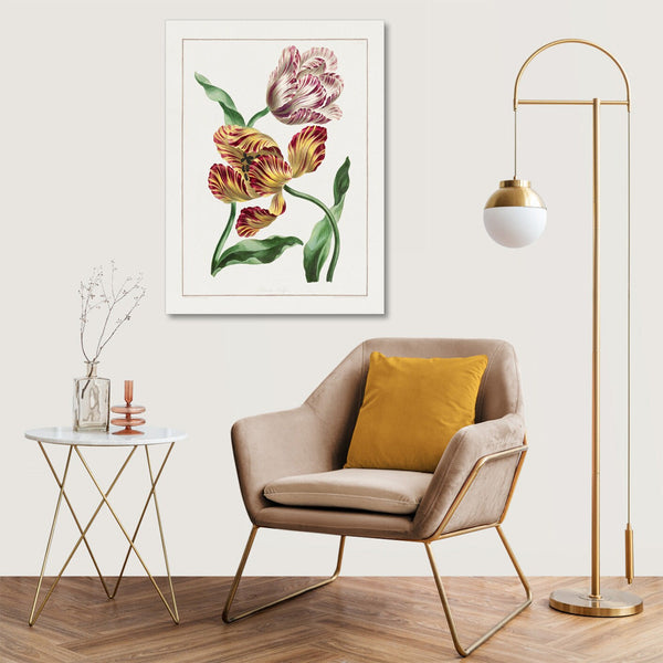Quadro Stampa su Tela con Telaio in Legno John Edwards - Various Tulips