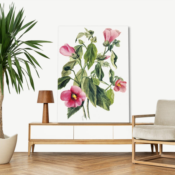 Quadro Stampa su Tela con Telaio in Legno Mary Vaux Walcott - Rose Gentian