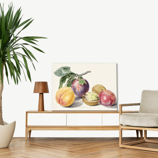 Quadro Stampa su Tela con Telaio in Legno Michiel van Huysum - Fruits