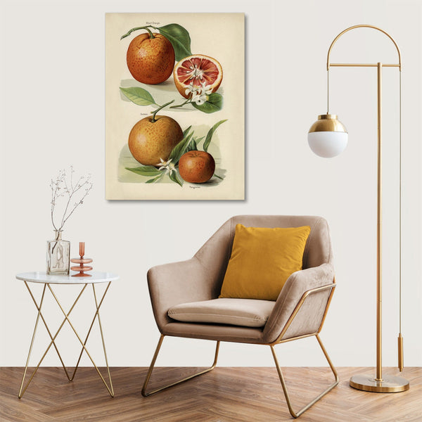 Quadro Stampa su Tela con Telaio in Legno John Wright - Orange