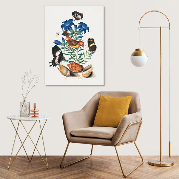 Quadro Stampa su Tela con Telaio in Legno James Bolton - Red Avadavat