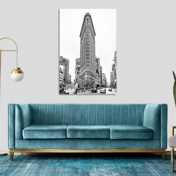 Quadro Stampa su Tela con Telaio in legno panorama new york