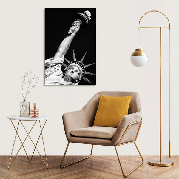 Quadro Stampa su Tela con Telaio in legno panorama new york