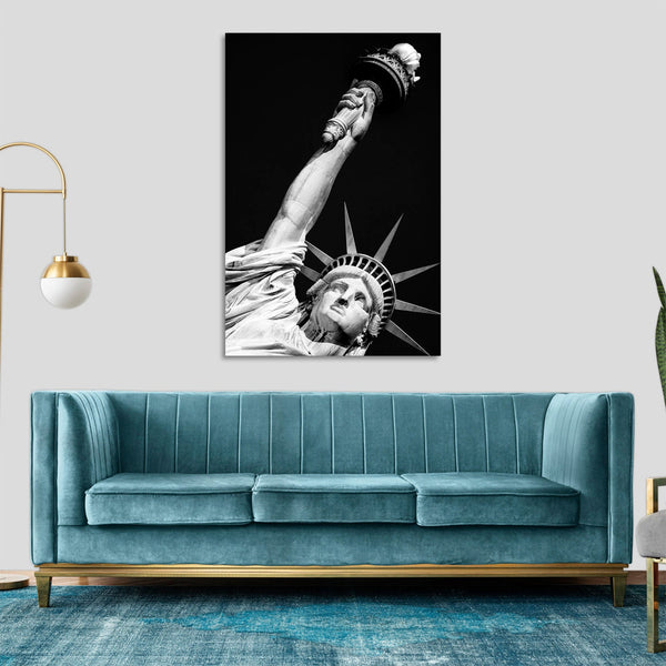 Quadro Stampa su Tela con Telaio in legno panorama new york